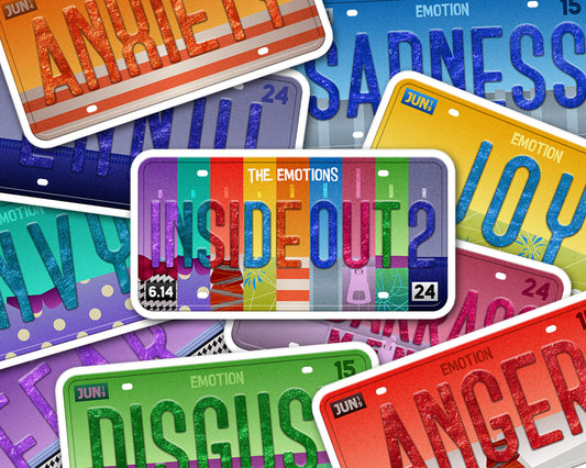 Set of the emotions sticker