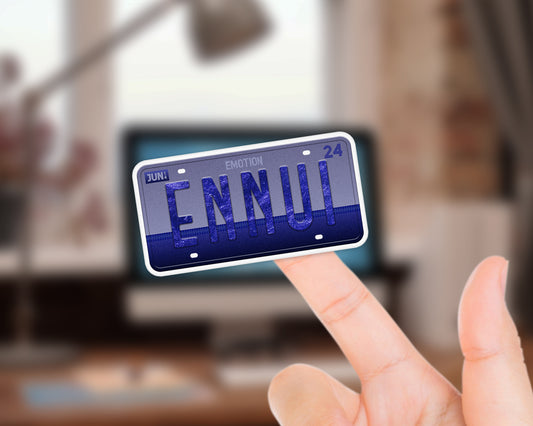 Ennui emotion sticker