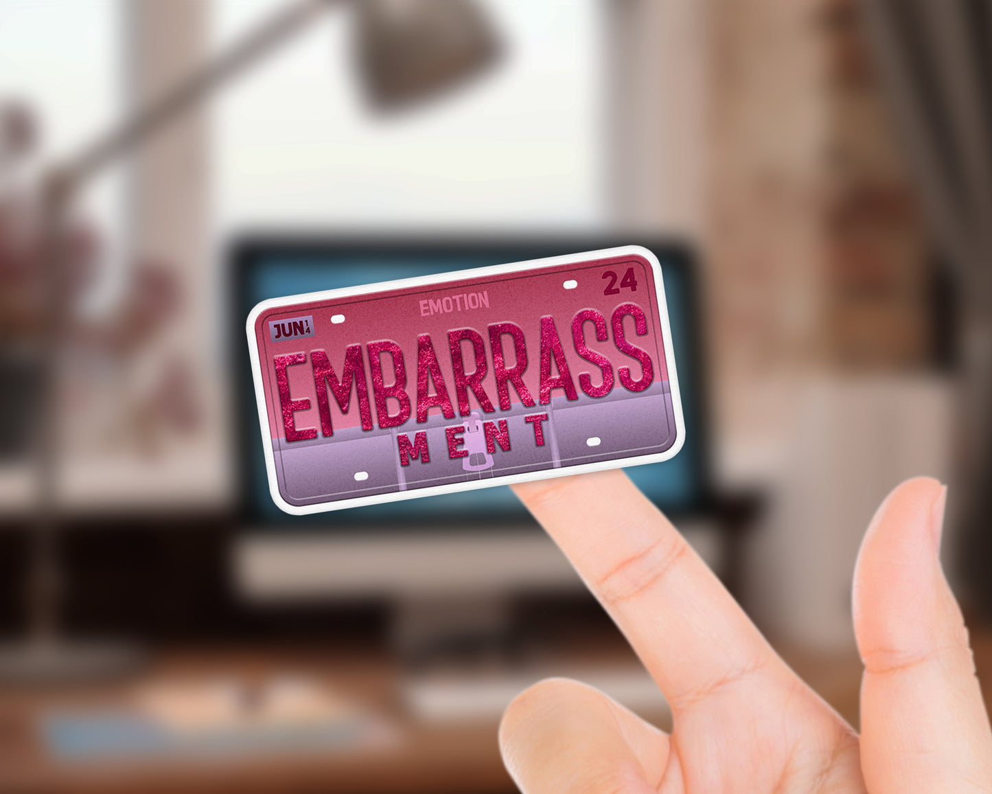 Embarrassment emotion sticker
