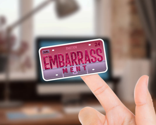 Embarrassment emotion sticker