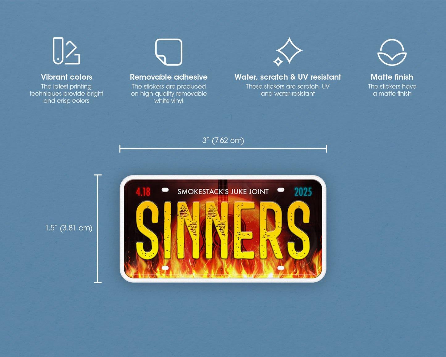 Sinners (2025) movie sticker