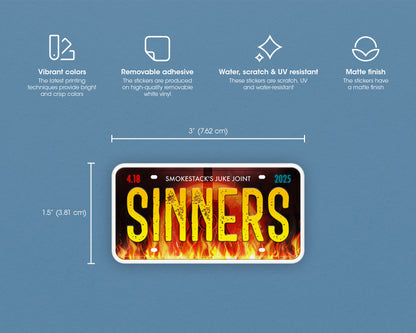 Sinners (2025) movie sticker