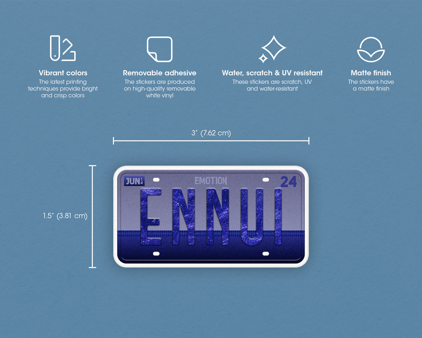 Ennui emotion sticker