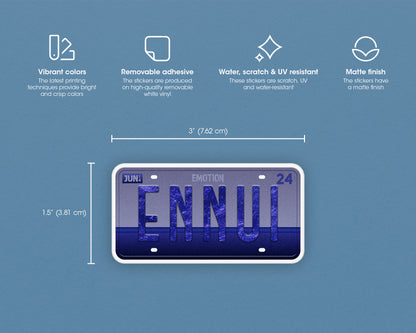 Ennui emotion sticker