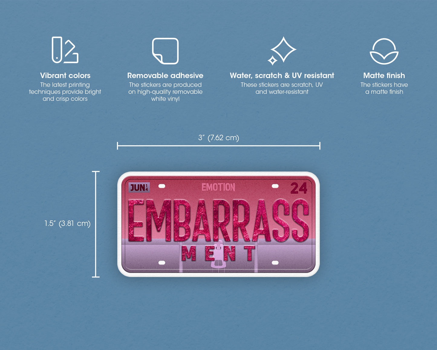 Embarrassment emotion sticker