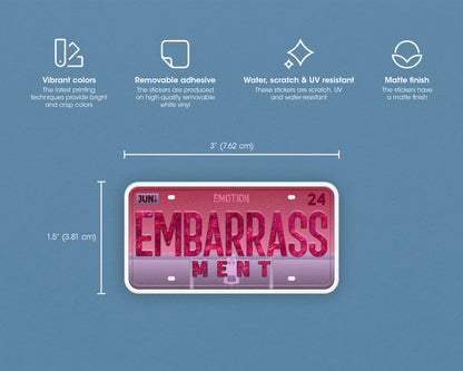 Embarrassment emotion sticker