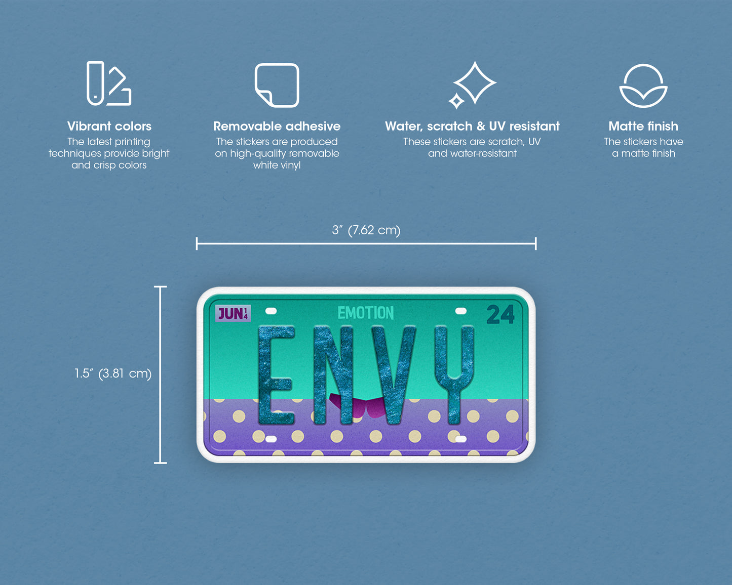 Envy emotion sticker