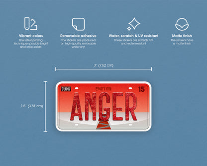 Anger emotion sticker