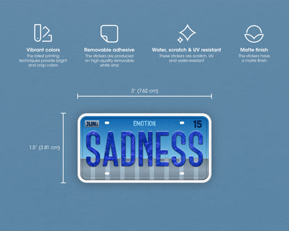 Sadness emotion sticker