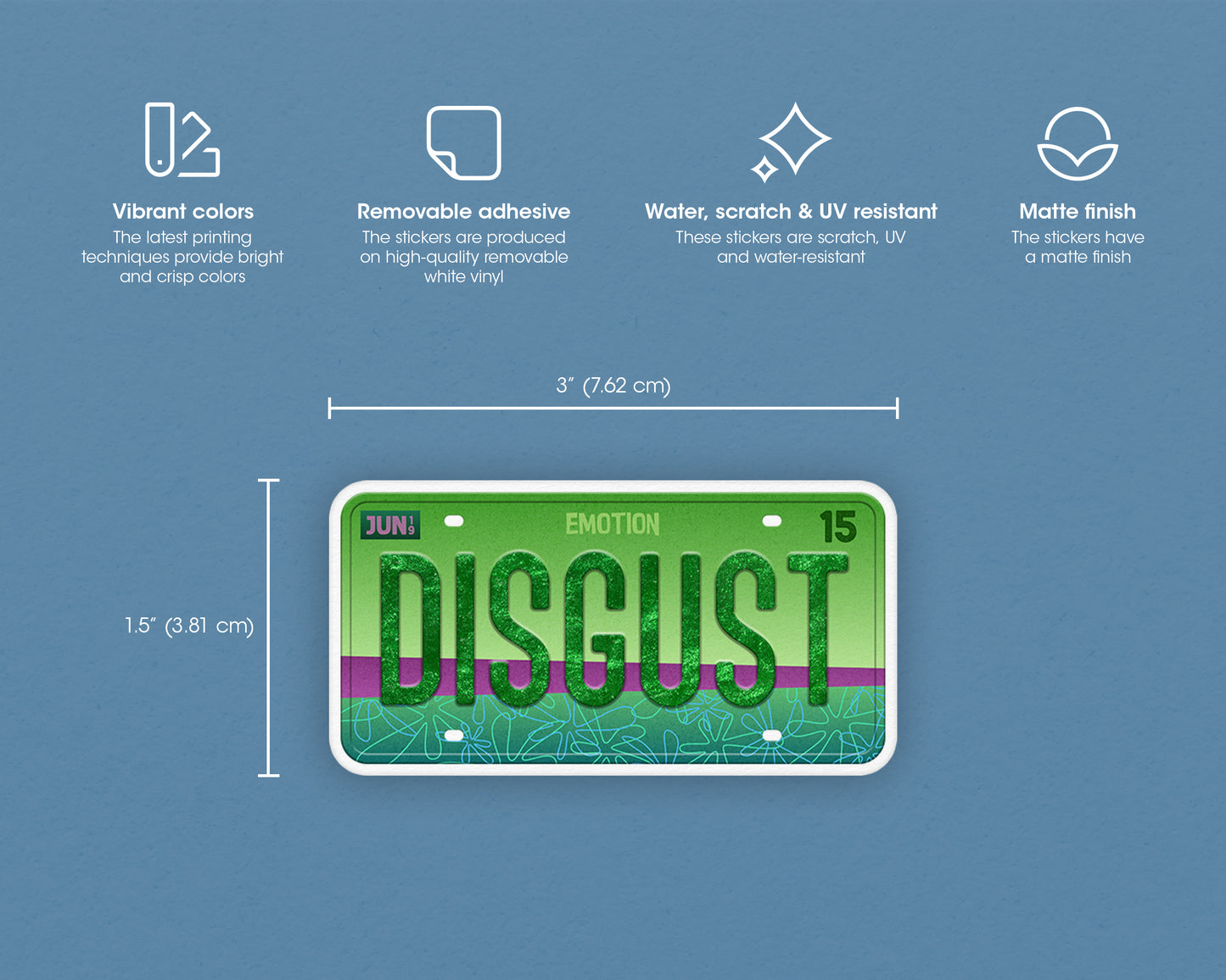 Disgust emotion sticker