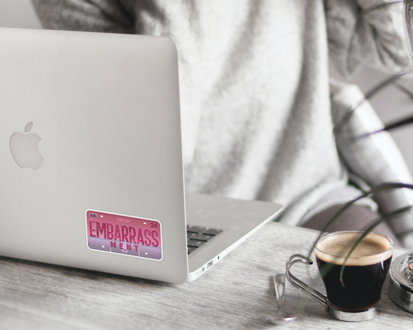 Embarrassment emotion sticker