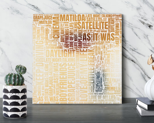Harry's House album word art square canvas wall decor
