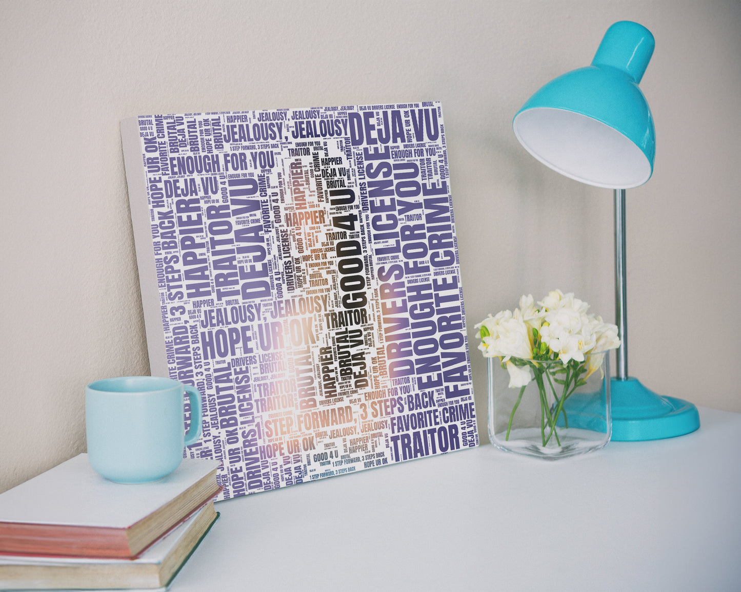 Sour album word art square canvas wall decor