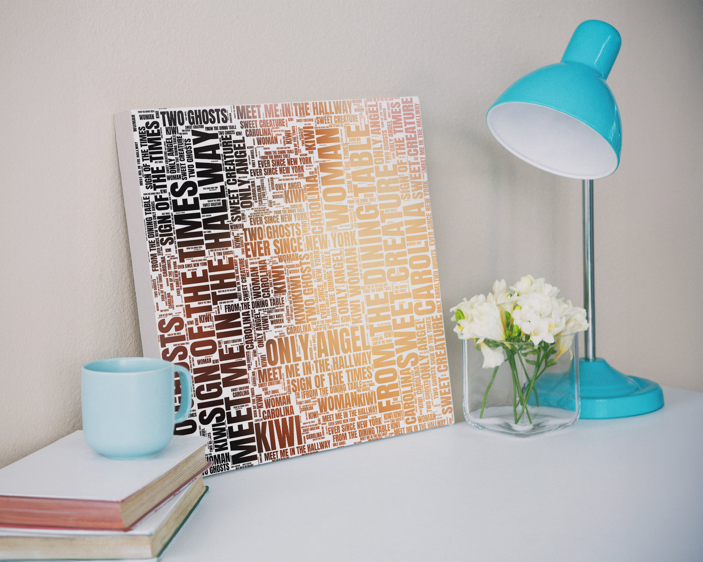 Self-titled album word art square canvas wall decor