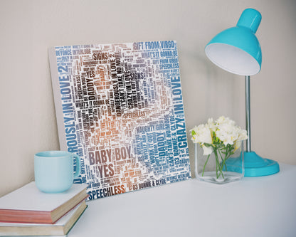 Dangerously in Love album word art square canvas wall decor