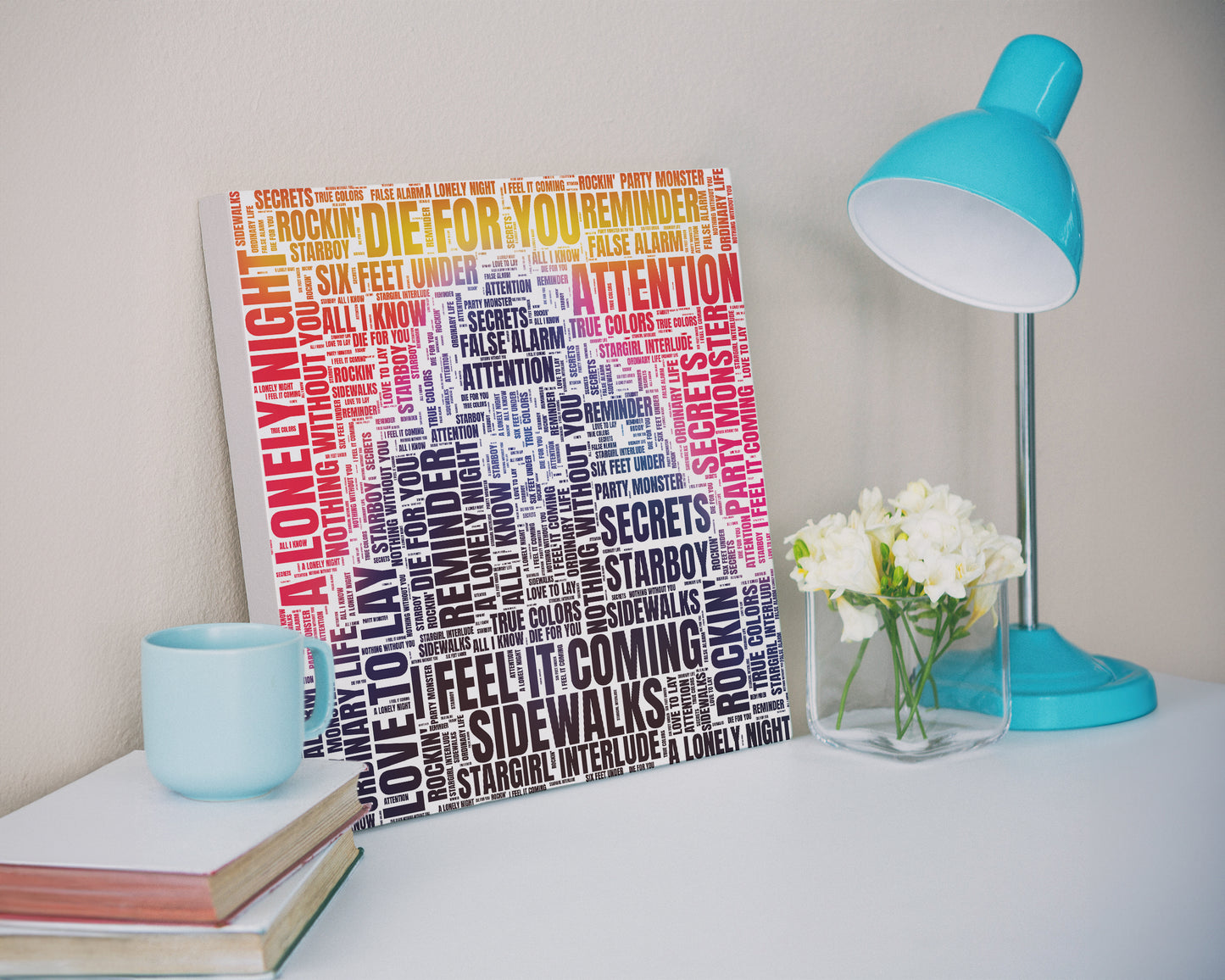 Starboy album word art square canvas wall decor
