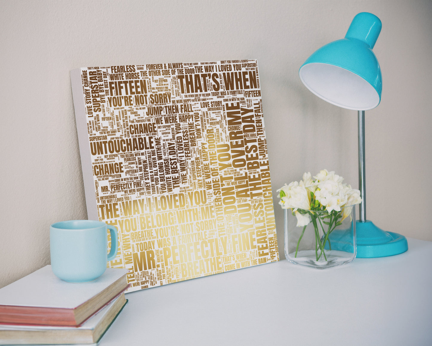 Fearless TV album word art square canvas wall decor