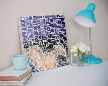 Guts album word art square canvas wall decor