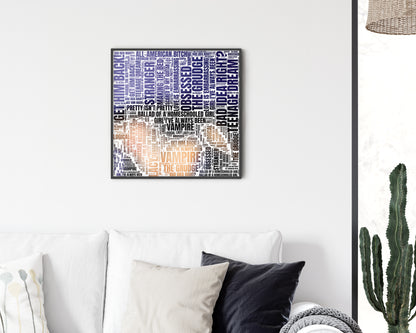 Guts album word art square canvas wall decor