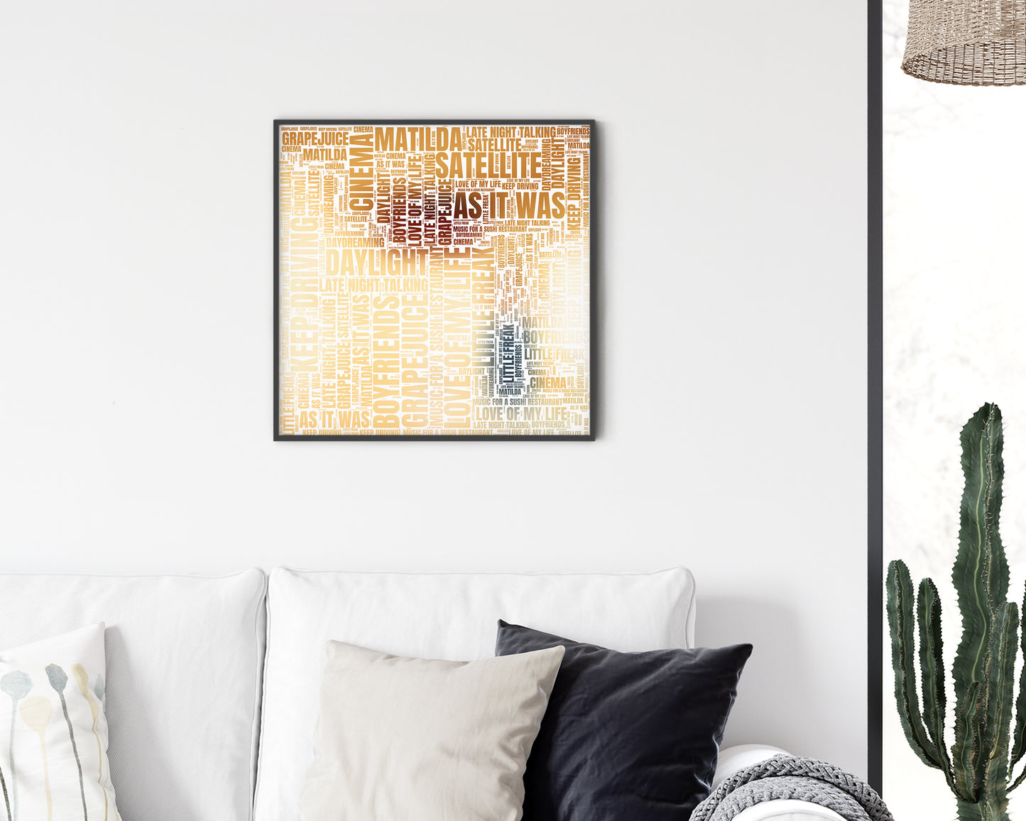 Harry's House album word art square canvas wall decor