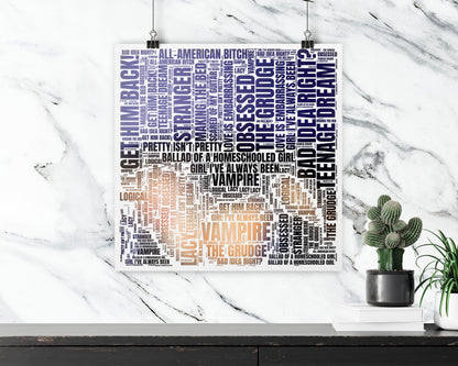 Guts album word art square poster