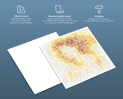 Fearless album word art square poster