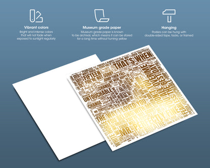 Fearless TV album word art square poster