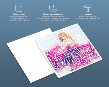 Speak Now album word art square poster