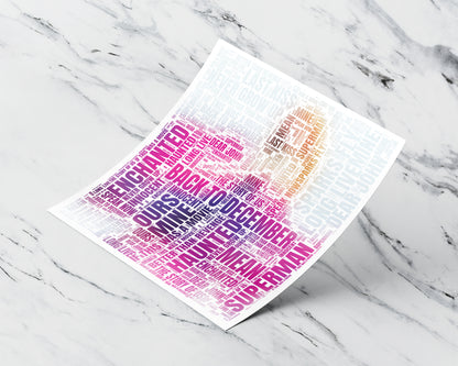 Speak Now album word art square poster