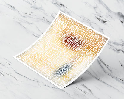 Harry's House album word art square poster