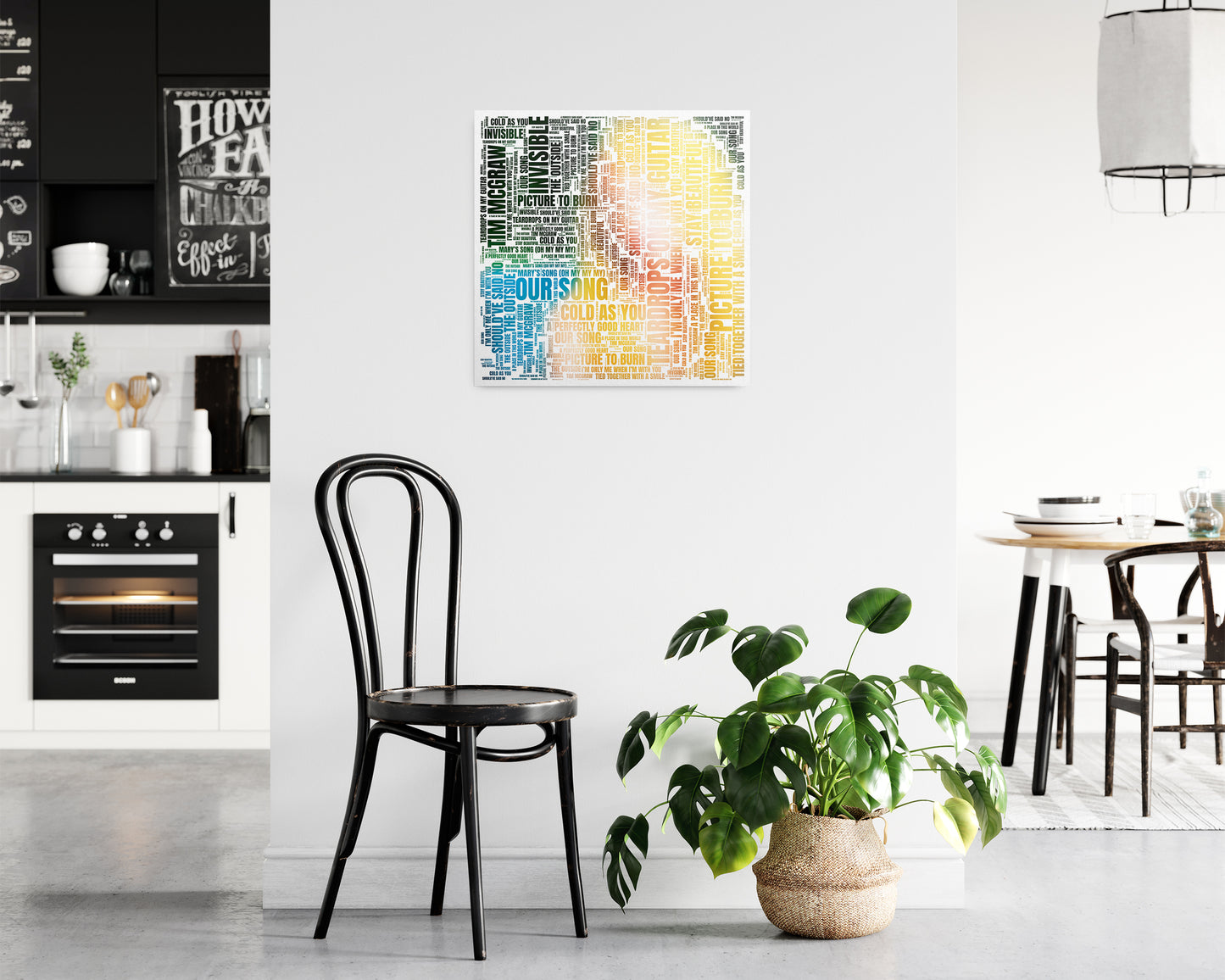 Self-titled album word art square poster