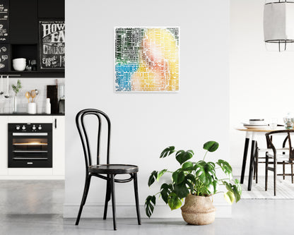 Self-titled album word art square poster