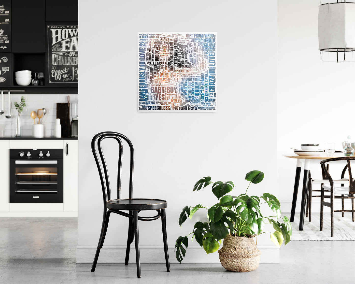 Dangerously in Love album word art square poster