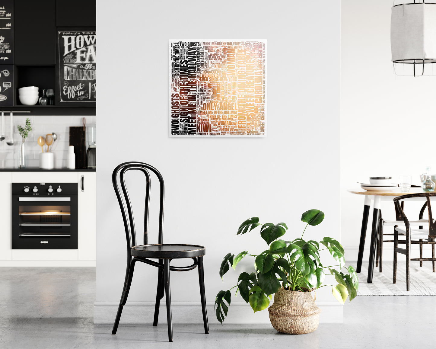 Self-titled album word art square poster