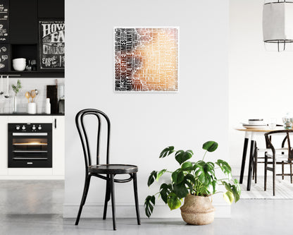 Self-titled album word art square poster