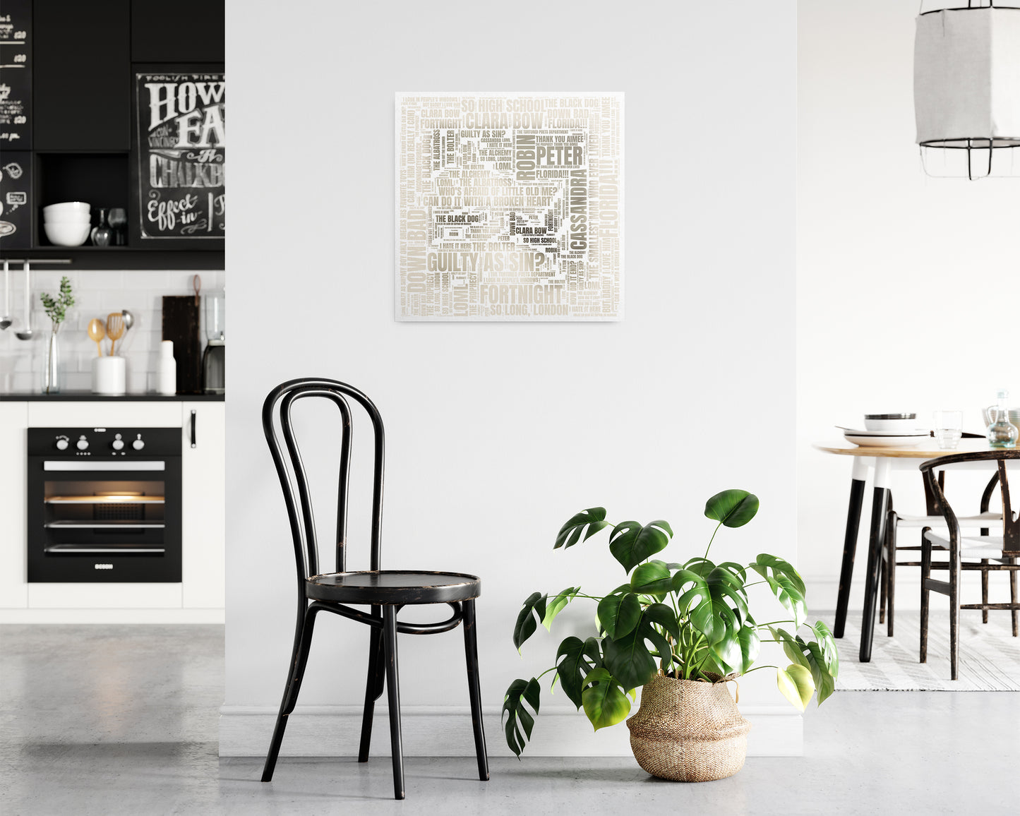 Tortured Poets album word art square poster