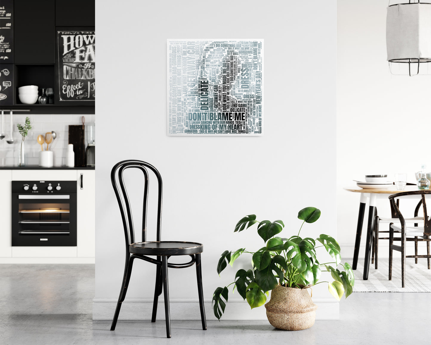 Reputation album word art square poster