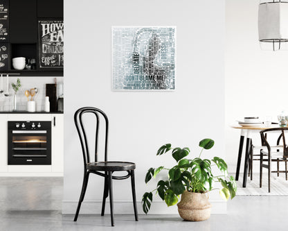 Reputation album word art square poster