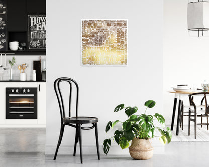 Fearless TV album word art square poster