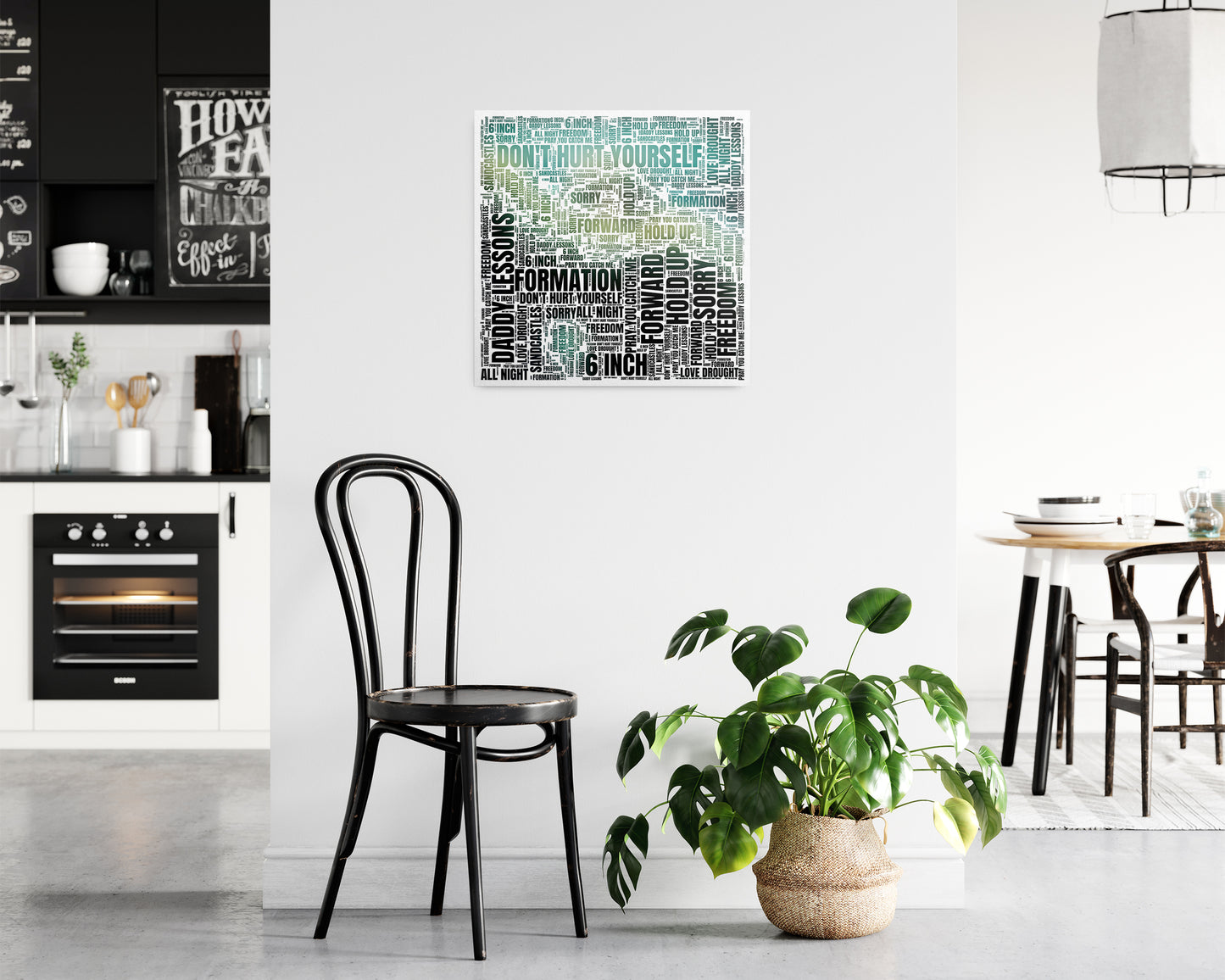 Lemonade album word art square poster