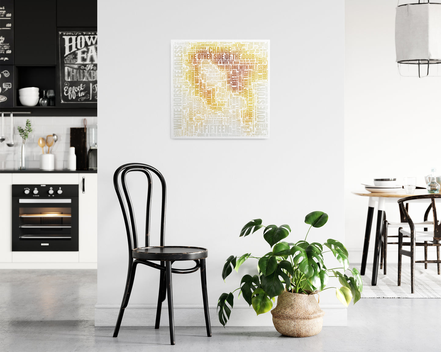 Fearless album word art square poster