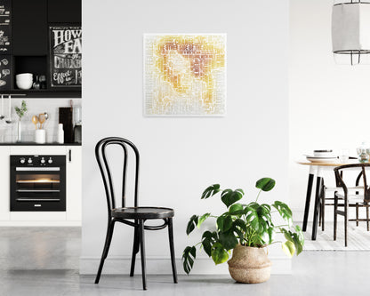 Fearless album word art square poster