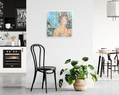 B'Day album word art square poster