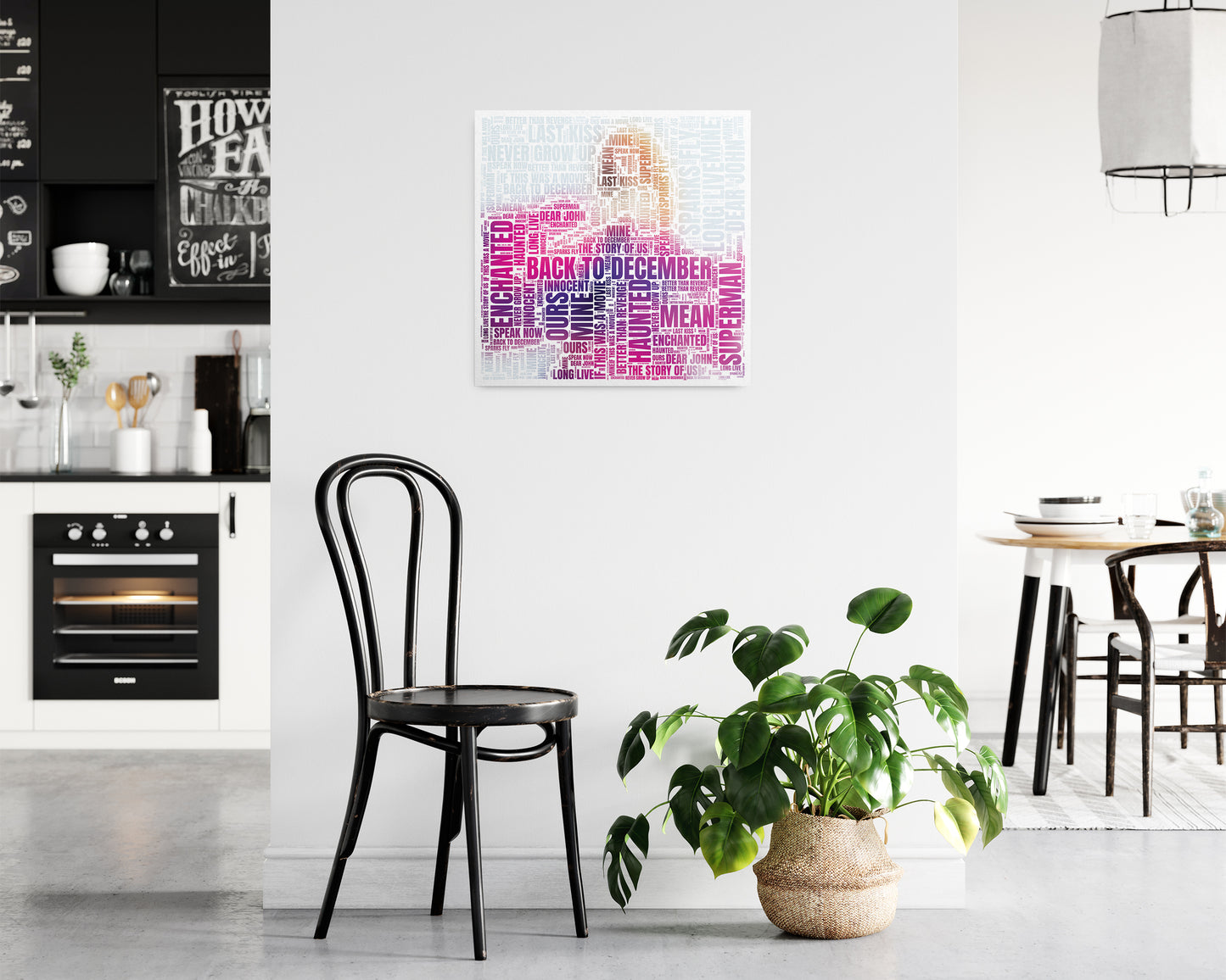 Speak Now album word art square poster