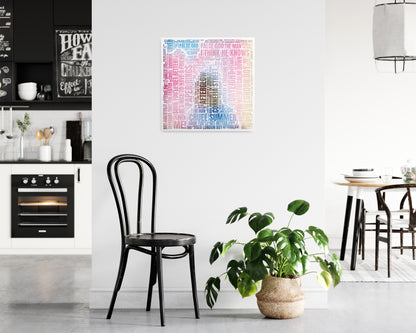 Lover album word art square poster