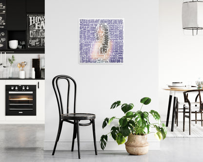 Sour album word art square poster