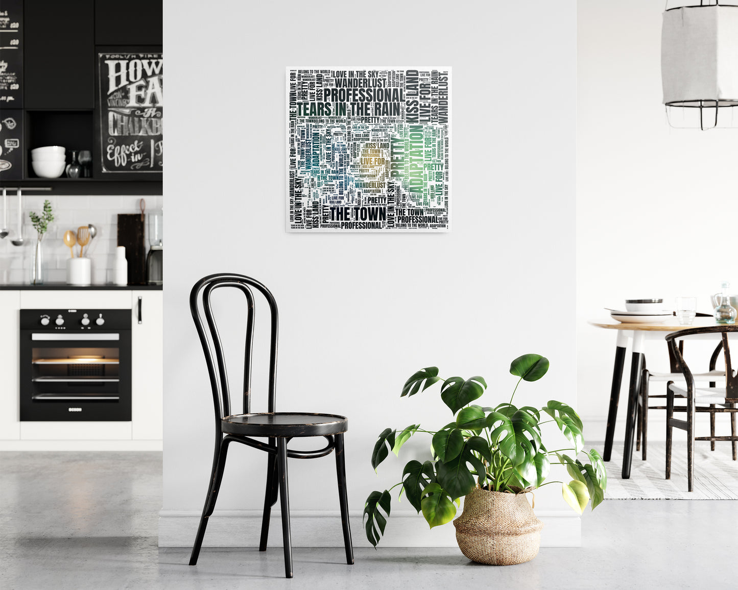 Kiss Land album word art square poster