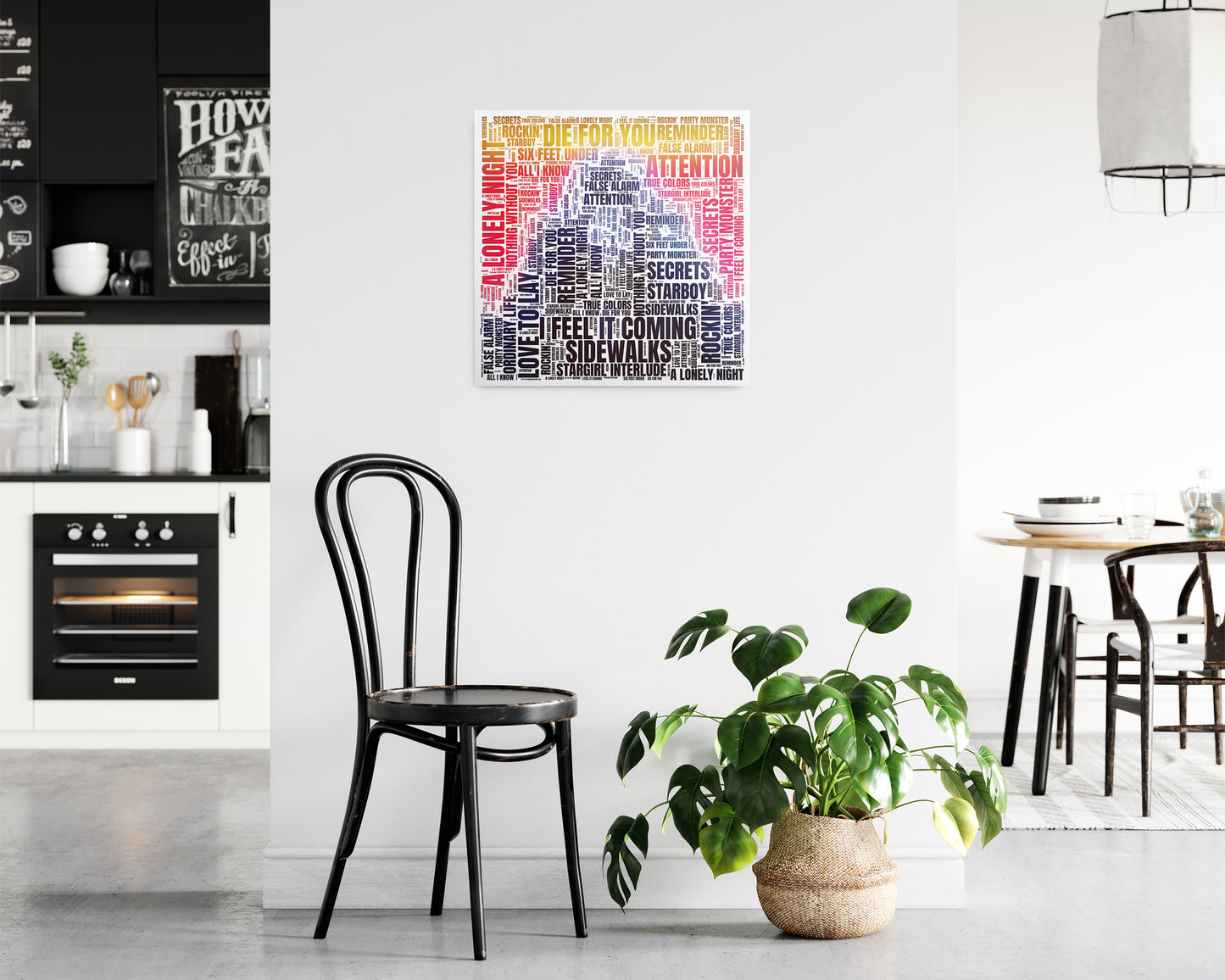 Starboy album word art square poster