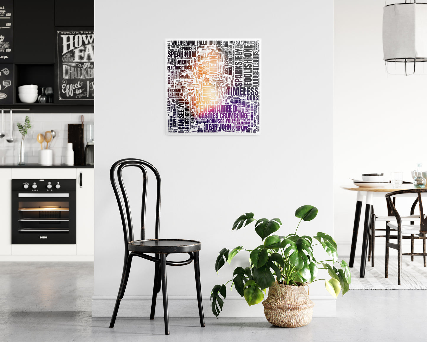 Speak Now TV album word art square poster