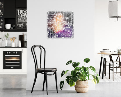 Speak Now TV album word art square poster